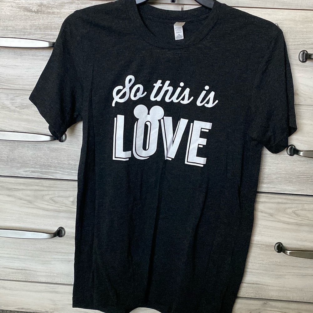 So this is love text tee
